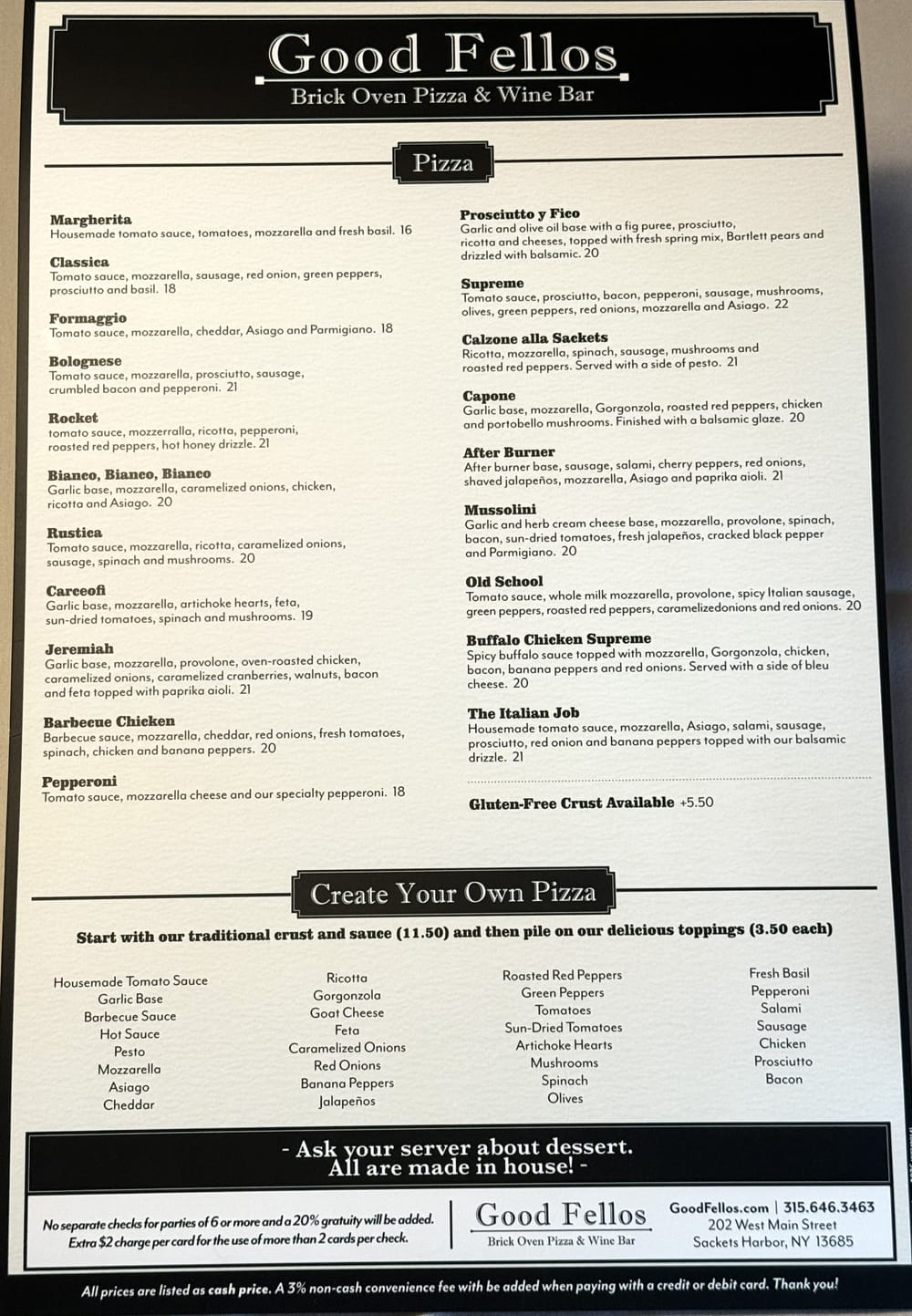 Good Fellos Pizza Menu (1)